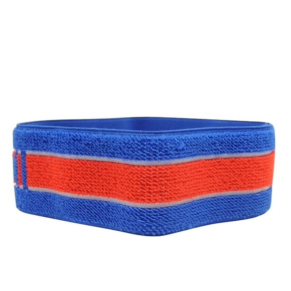 Gucci Unisex GG Logo Headband Blue Red Jacquard Web Striped Elastic Sweatband - Picture 2 of 7